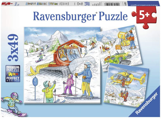 Puzzle Ravensburg 08052, 3 x 49 piese, 5 ani+