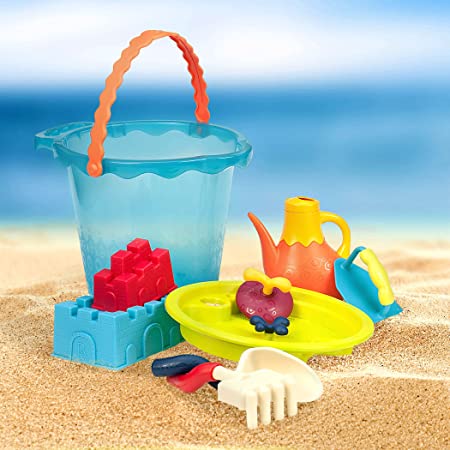 Set jucarii B.toys pentru plaja plastic multicolor 9 piese