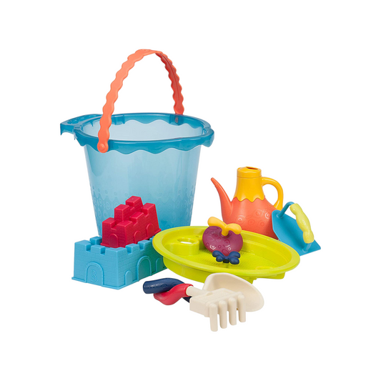 Set jucarii B.toys pentru plaja plastic multicolor 9 piese