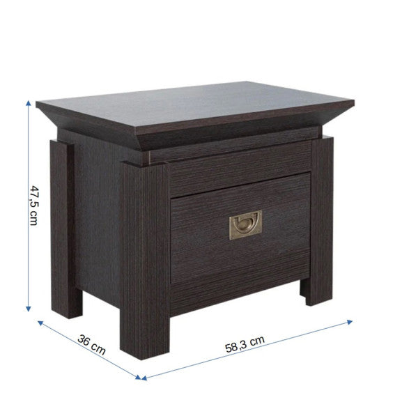 Noptiera Saigon Cu 1 Sertar, 58.3 Cm