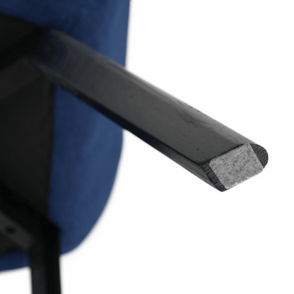 Design armchair, blue/black, FONDAR