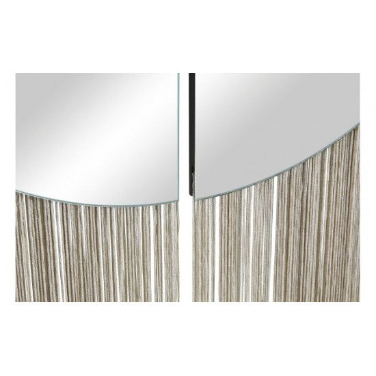 Mirror with decorative fringes Franka 30.6/1.8/45.7 cm