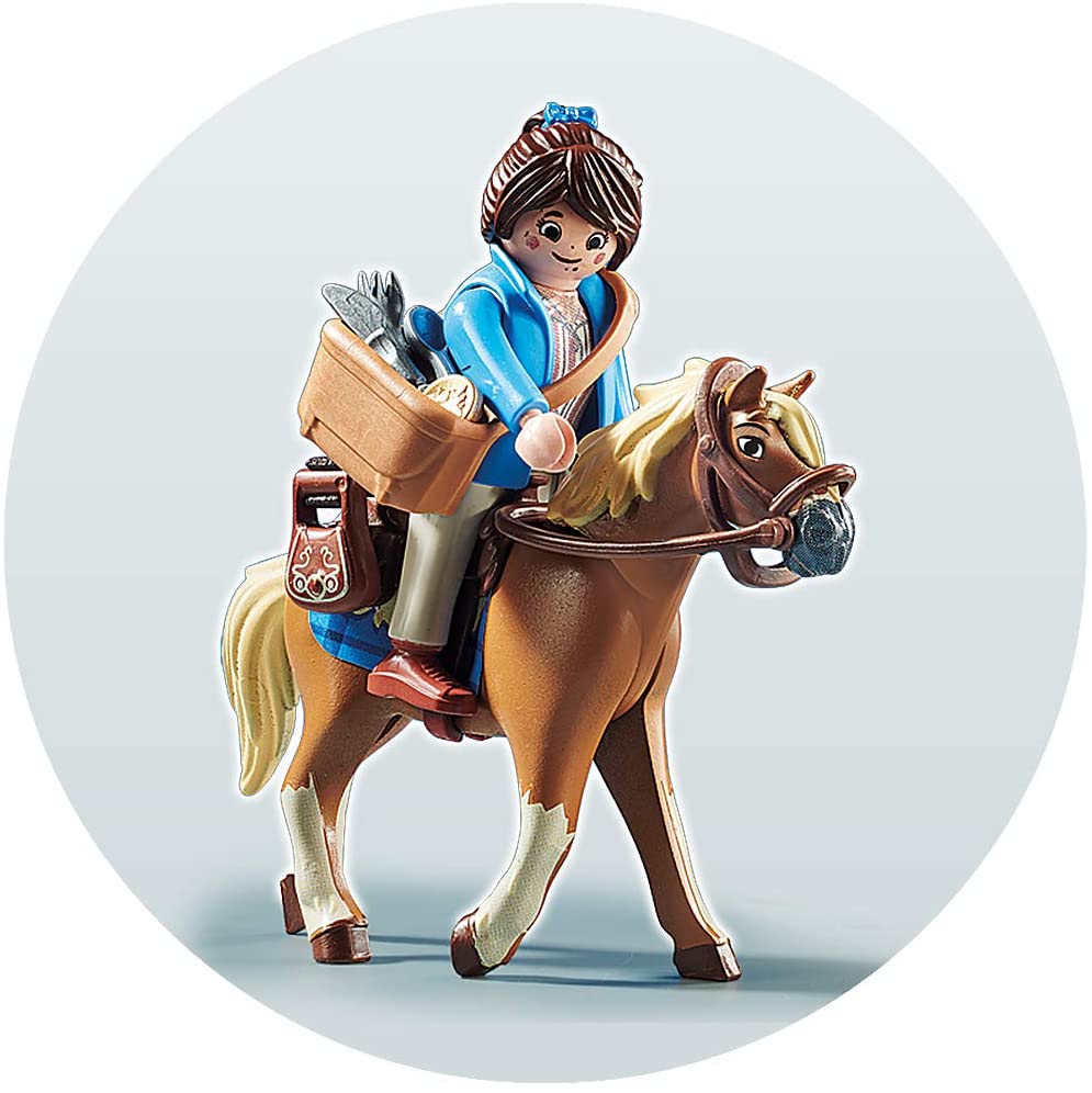 LEGO Playmobil Marla toy with a horse