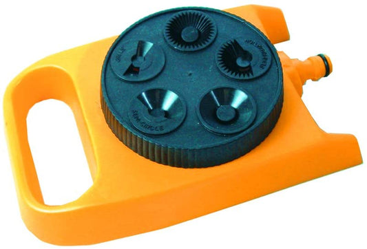 Water sprinkler with 5 functions for the garden