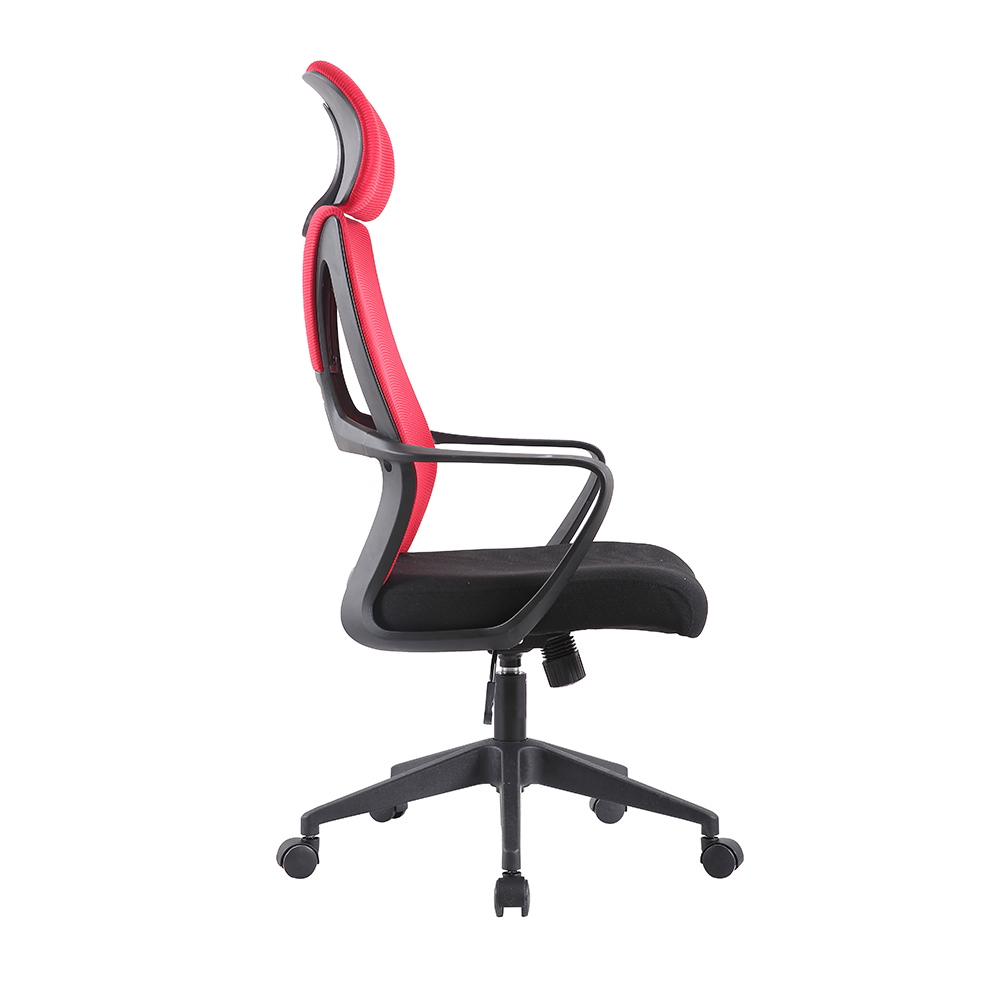 Office armchair, black / raspberry TAXIS