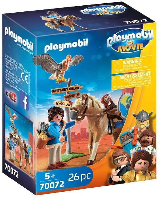 LEGO Playmobil Marla toy with a horse
