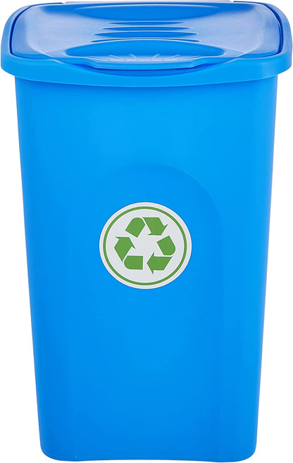 Stefanplast trash can, blue, 50L