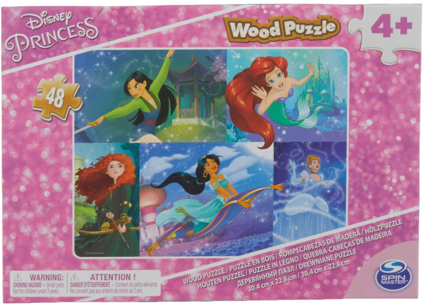 Disney Princess puzzle, 48 pieces, multicolored, wood