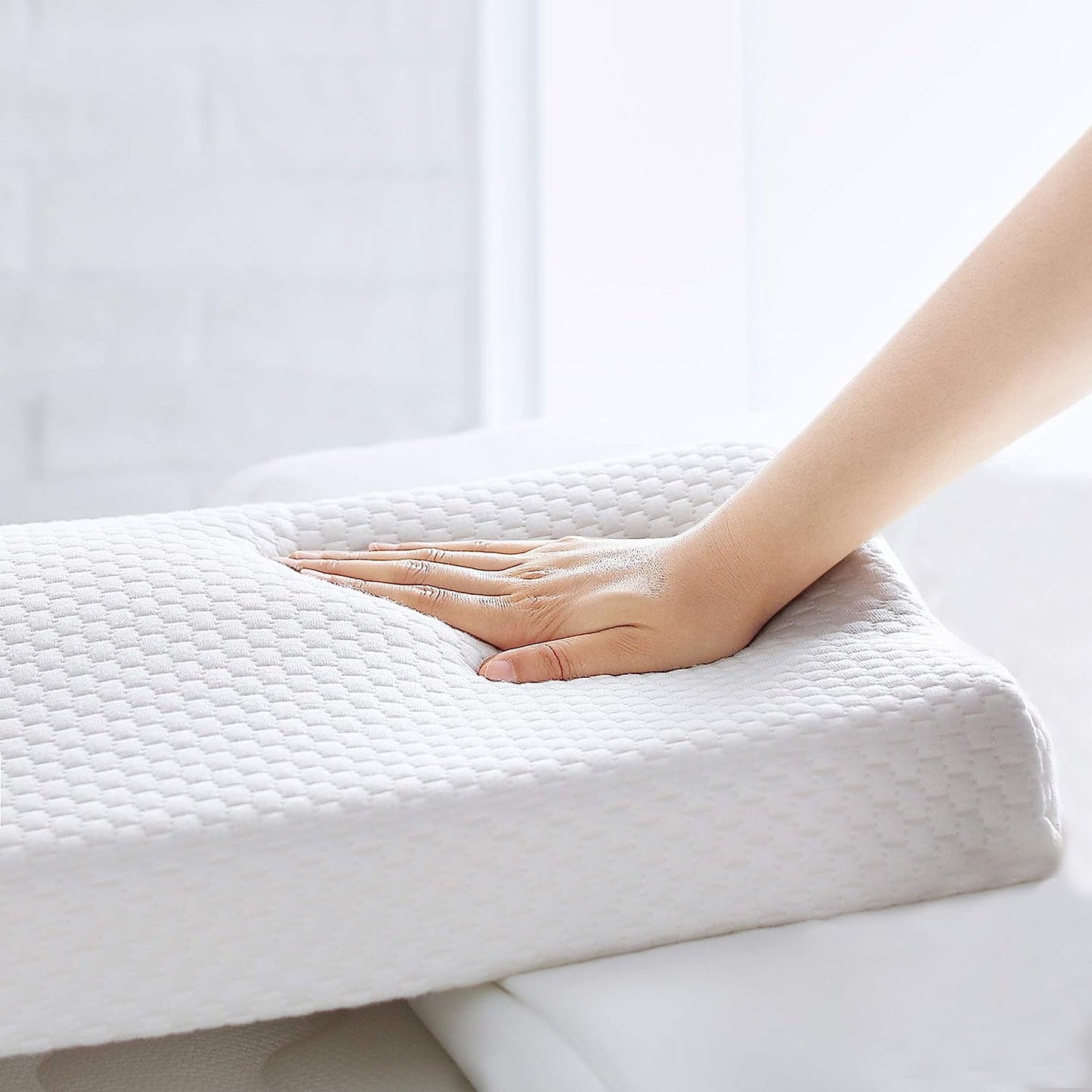 Basics Contour Memory Foam Pillow with Neck Support, 60 x 35 x 11/6 cm