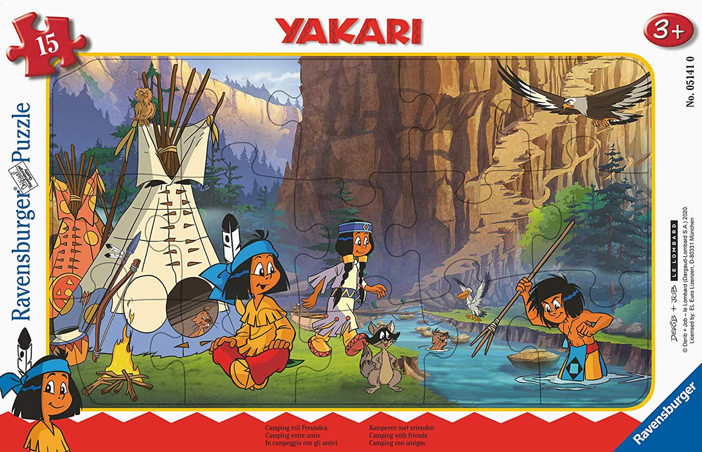 Classic puzzle, Yakari, 15 pieces