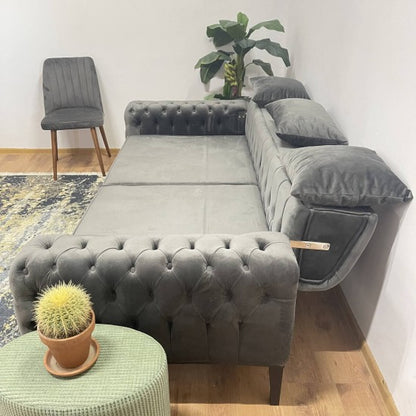 EVORA sofa, with folding backrest, 230x97x83 cm