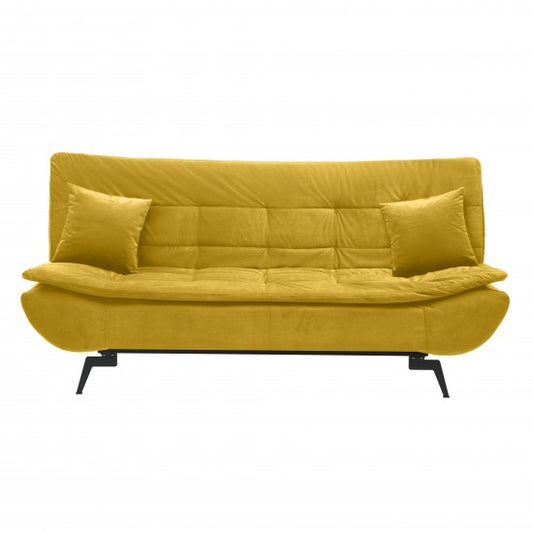 Extendable 3-seater sofa JAGUAR, yellow, 190x114