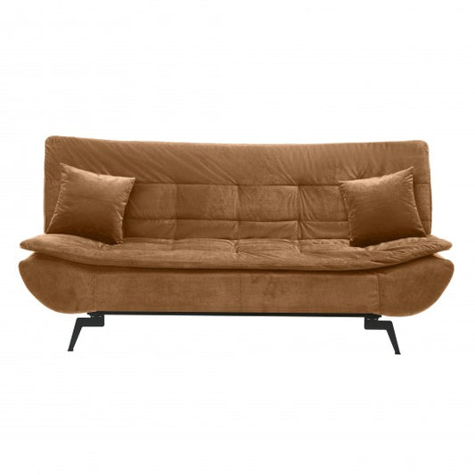 Extendable 3-seater sofa JAGUAR, brown, 190x114