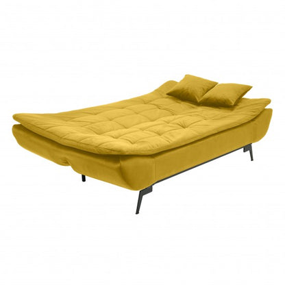 Extendable 3-seater sofa JAGUAR, yellow, 190x114