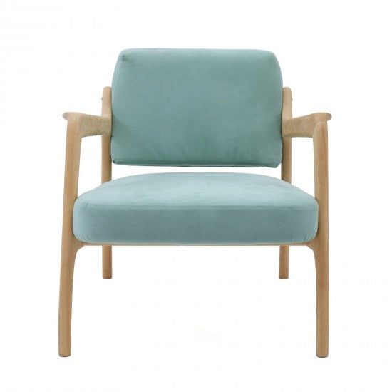 Milano solid wood armchair - fabric