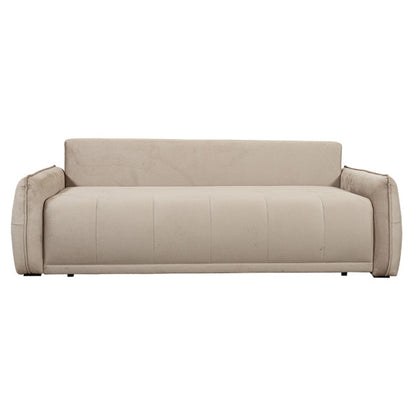 Cream Joy Extendable Sofa, Storage Box, 222 Cm