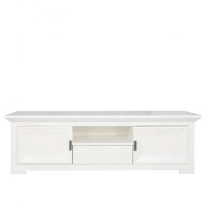 Tv Chest With 2 Doors And 1 Drawer Verona Bianco White, 154.8 Cm