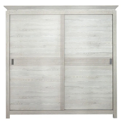 Casablanca Loft Wardrobe With 2 Gray Doors, 210 Cm