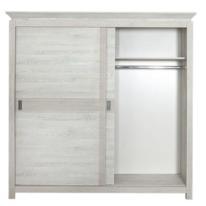 Casablanca Loft Wardrobe With 2 Gray Doors, 210 Cm