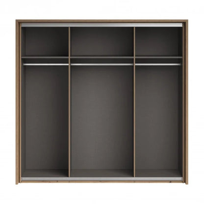 Cabinet With Prestige Natural Oak Frame, 215.1 Cm