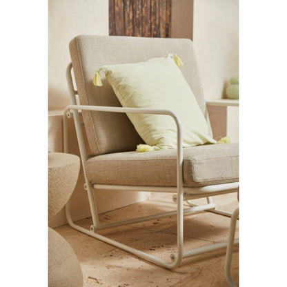 Indira relaxation armchair, cream, 75x94x87 cm
