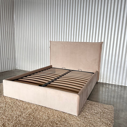 SUPREM bed, box spring and storage box