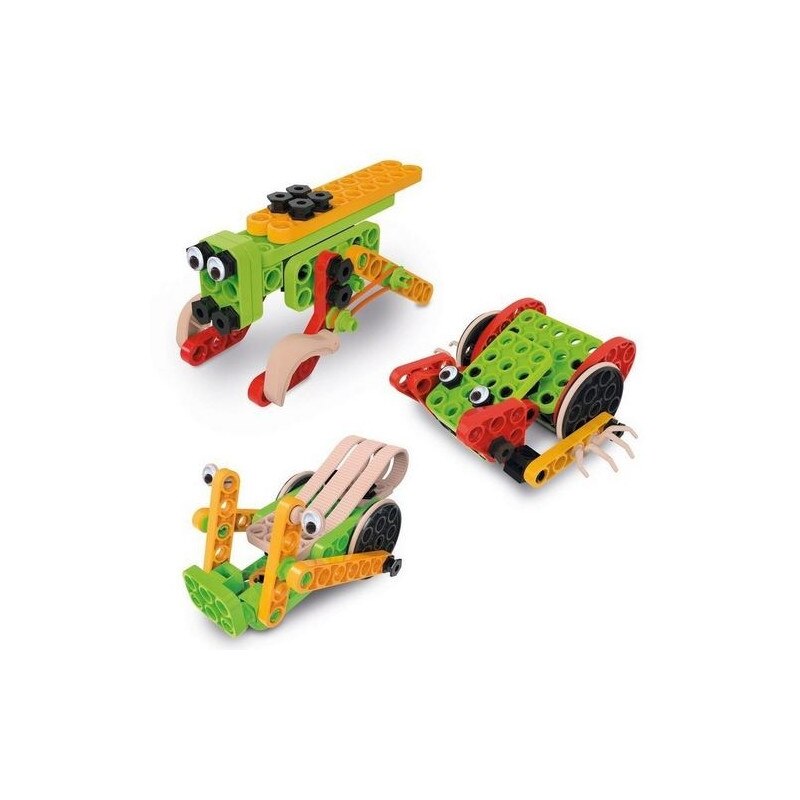 Clementoni construction set, 3 insect models, 130 pieces, multicolored